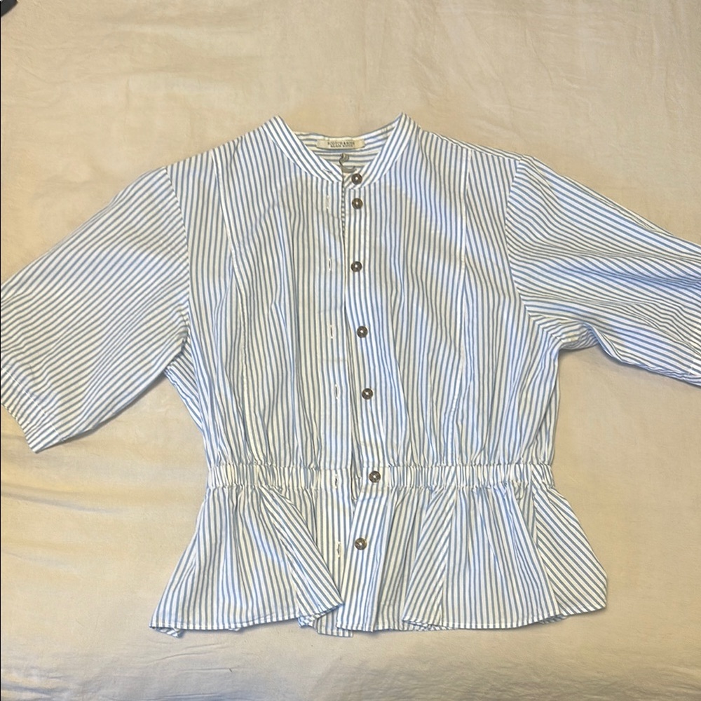 Blue Striped Women's Top